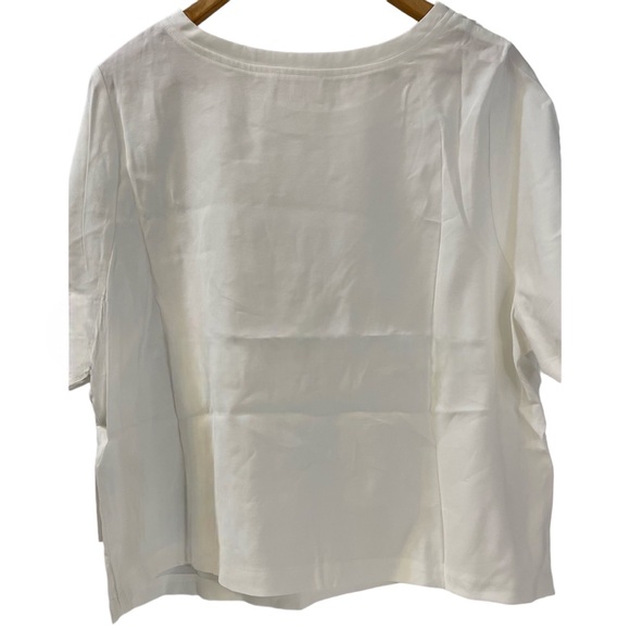 🎉HP! ❤️ Good American Woven Pocket Tee - Picture 4 of 9